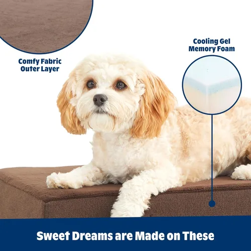 Miniatura 2 de Barkbox Cama ortopédica para perros Cómodo colchón de espuma viscoelástica para alivio de las articulaciones Soporte de cabeza y cuello Espresso