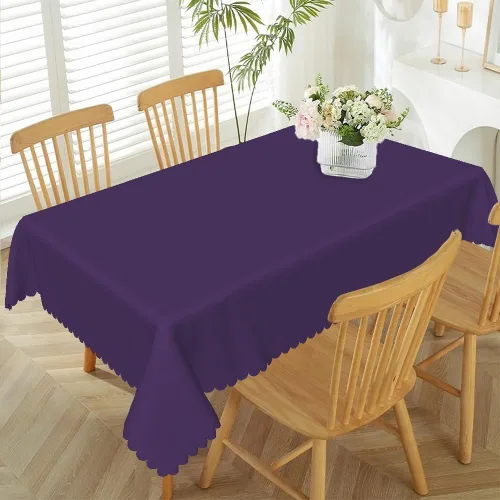 Miniatura 10 de 52x70inches Apple Green Tablecloth Heavy Duty Washable Polyester Fabric Table Cloth Rectangular Solid Color Table Cover for Kitchen Dining Room