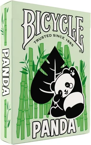 Baraja de cartas Bicycle Panda, lindas cartas con animales, 1 mazo