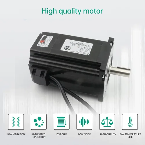 Miniatura 2 de RATTMMOTOR 8Nm Nema34 Motor paso a paso de bucle cerrado 8N.m 3.386x3.386x4.646 in 6A, híbrido 2-fase 2HSS86 Kit de controlador de controlador
