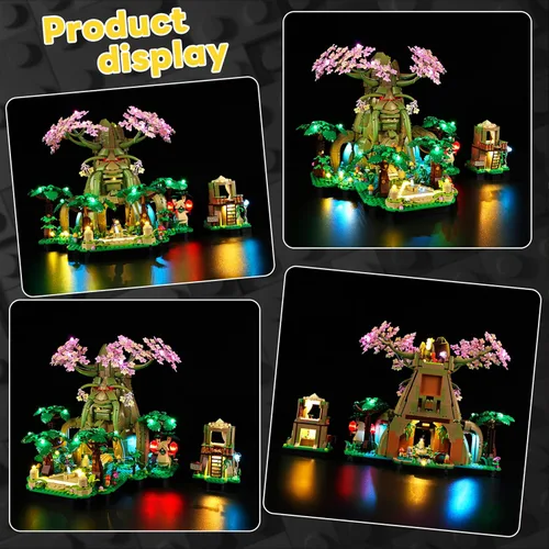 Miniatura 5 de Kyglaring Kit de iluminación LED compatible con Lego The Legend of Zelda Great Deku Tree 2 en 1 77092 (luces solamente, modelo no incluido)