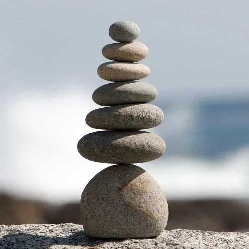 Miniatura 4 de Juego de 3 piedras naturales para decoración de jardín zen