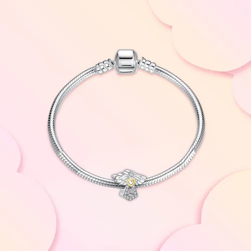 Miniatura 2 de Annmors Snowflake Charms for Woman-925 Sterling Silver Dangle Pendant Cubic Zirconia BeadGirl Jewelry Beads Gifts for Women BraceletNecklace