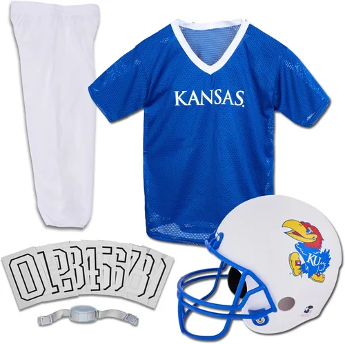 Miniatura 13 de Franklin Sports NCAA - Conjunto de uniforme de fútbol americano para niños, camiseta de fútbol universitario, casco + pantalones para niños y niñas