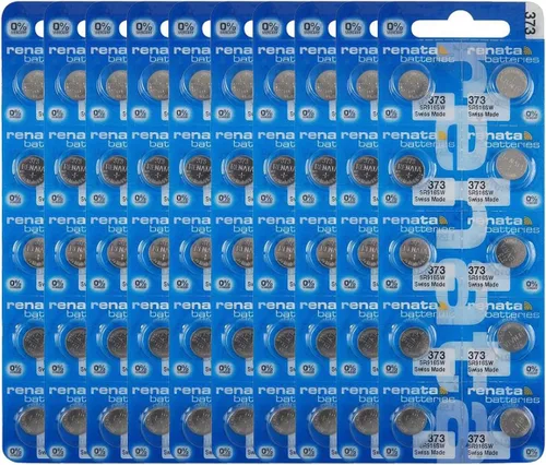 Miniatura 11 de Renata 373 SR916SW Baterías – 1.55 V Óxido de Plata 373 Batería de Reloj (2 unidades)