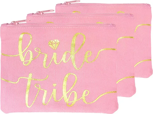 Miniatura 10 de Bride Tribe - Bolsas de maquillaje para despedida de soltera, despedida de soltera, boda, bolsa de artículos de tocador, kit de supervivencia
