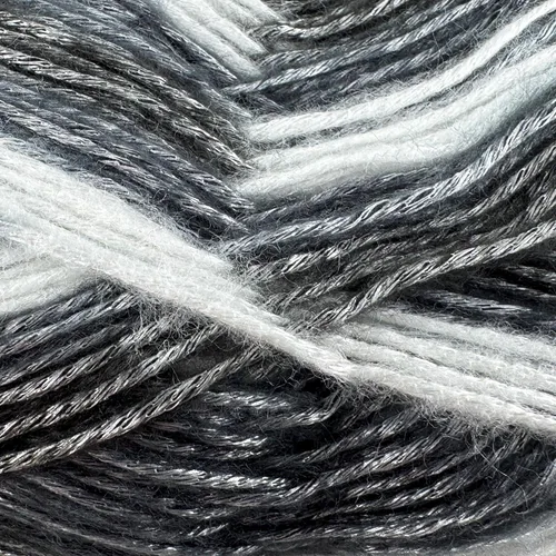 Miniatura 2 de Colorful Self-Striping Multicolor Fuzzy with Subtle Sheen Yarn, 56% Polyester 44% Acrylic, Each 3.53Oz(100gr) / 252yds(230m) (No.1) (Zebra)