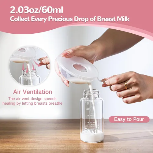 Miniatura 5 de Recolector de leche materna, recolectores de leche para lactancia, conchas de leche materna reutilizables, protector que protege los pezones
