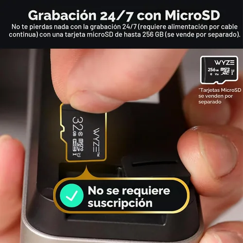 Miniatura 13 de Wyze Timbre de video con batería, cámara inalámbrica, 1536 x 1536 HD+ con visión nocturna a color, audio de 2 vías, vista 1:1 de cabeza a pies