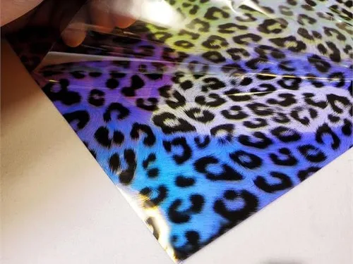 Miniatura 5 de The Yard - Tela de vinilo de plástico con estampado de leopardo transparente de calibre 30, 54 pulgadas de ancho, vendido por The Yard (dorado)