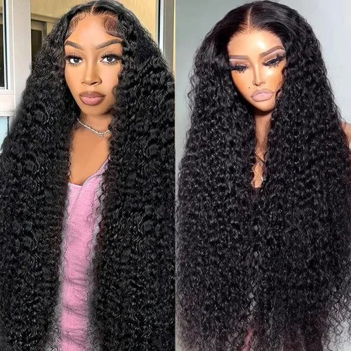 Miniatura 25 de CHEETAHBEAUTY Pelucas de cabello humano brasileño ondulado profundo #4 marrón chocolate 13X6 HD de encaje frontal transparente grado 10A rizado
