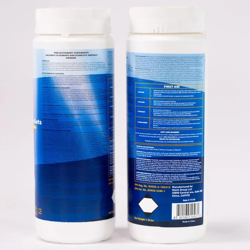 Miniatura 2 de XtremeClear Tabletas de Cloro de 1 Pulgada 1.5 libras para Piscinas, Tabletas de Cloración Estabilizadas de Larga Duración de 1" para Químicos