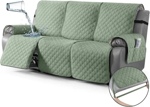 Miniatura 28 de TAOCOCO - Funda antideslizante para silla reclinable, funda para sofá, funda para silla reclinable pequeña con correas elásticas, protector
