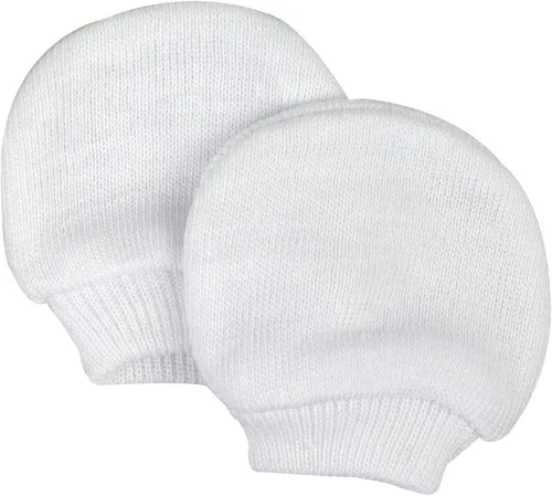 Miniatura 5 de DRESHOW BQUBO Newborn Hospital Hat and Mittens Infant Baby Beanie Soft Cotton Cute Knot Nursery Cap for 0-3 Months Girls Boys