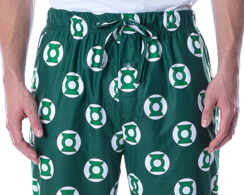 Miniatura 3 de DC Comics - Pantalones de pijama para hombre con símbolo de linterna verde