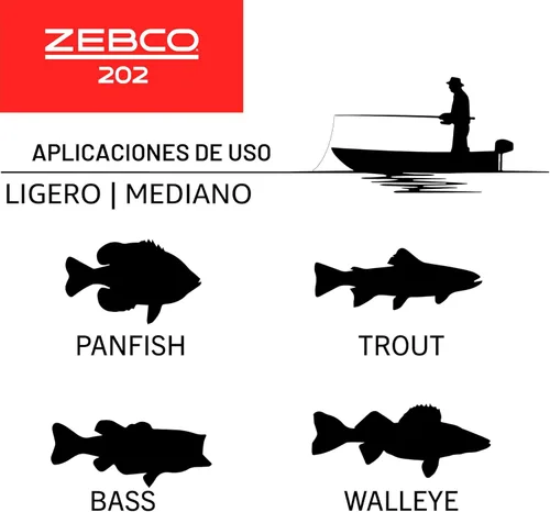 Miniatura 6 de Zebco 202 Spincast Reel and Fishing Rod Combo, Right-Hand Retrieve, Pre-Spooled with 10-Pound Line
