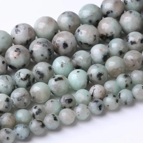 Miniatura 44 de 32 piezas de cuentas de piedra de jade de rodonita roja natural de 12 mm, cuentas sueltas redondas de piedra para fabricación de joyas, energía Jade
