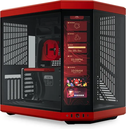 Miniatura 26 de HYTE Y70 - Caja ATX de torre intermedia Touch Infinite de doble cámara con estética moderna y pantalla táctil LCD de 2.5K integrada, color negro