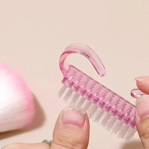 Miniatura 5 de Kit de removedor de esmalte de uñas de gel con 10 clips de removedor de esmalte de uñas rosa con tapa, botella dispensadora, empujador de cutículas