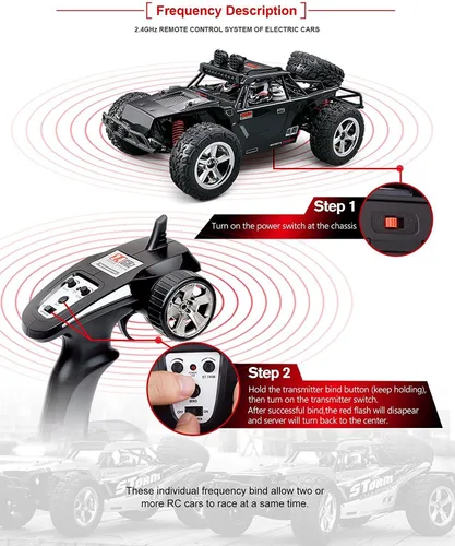 Miniatura 5 de Coche RC a escala 1:12 Desert Buggy de alta velocidad 30 MPH+4x4 Autos de carreras rápidas RTR Racing 4WD Energía eléctrica 2.4 GHz Radio Control