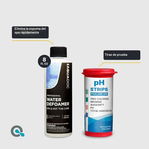 Miniatura 7 de Kit de Inicio de Químicos para Jacuzzi - Kit de Inicio de Cloro para Spa Jacuzzi - Kit de Inicio Conveniente para Jacuzzi y Kit de Control de pH