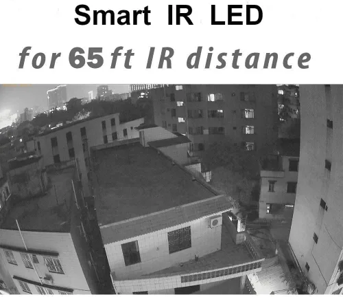 Miniatura 3 de Real HD Cámara de seguridad de vigilancia CCTV analógica de 5 MP coaxial TVI CVI, ángulo de visión amplio de 0.110 in 100°, visión nocturna IR de 65