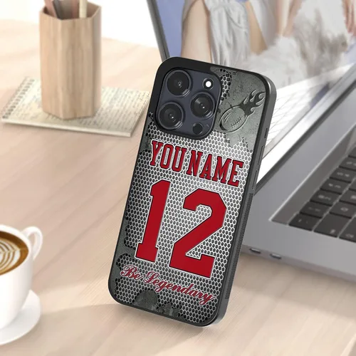 Miniatura 7 de Carcasas de teléfono personalizadas con nombre y número, diseño para iPhone 11, 12, 13, 14, 15, 16, 17 Pro Max Plus Mini Xr Xs para Samsung Note 10