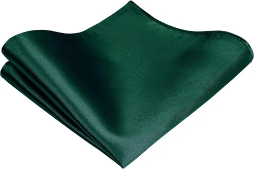 Miniatura 4 de TIE G - Juego de corbata negra formal y pañuelo de bolsillo en caja de regalo