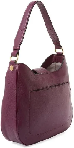 Miniatura 2 de Marc Jacobs The Stud Hobo - Bolso de hombro de cuero berenjena