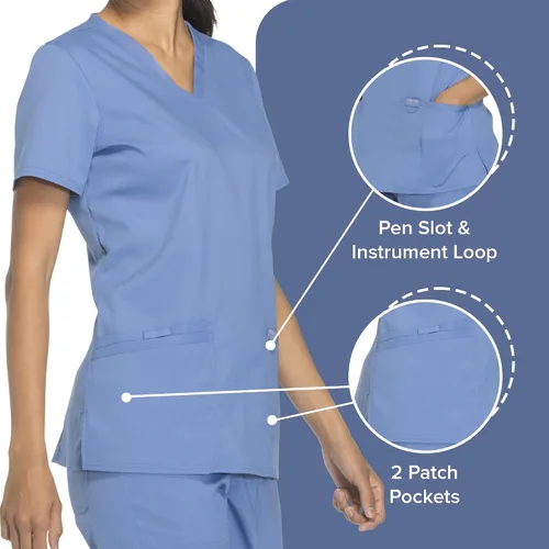 Miniatura 4 de Workwear Revolution Mujeres Scrubs Top V-cuello WW620
