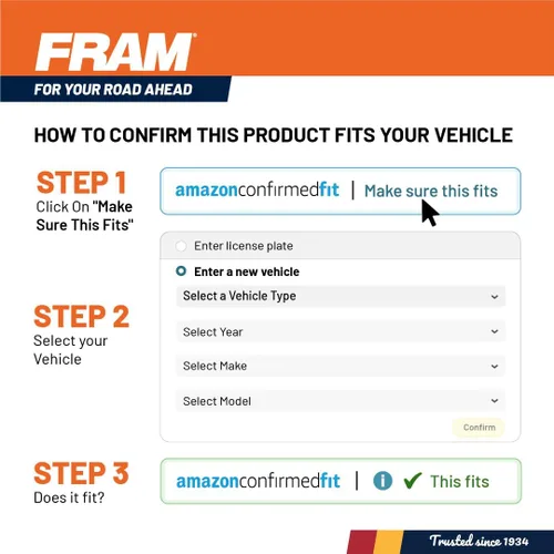 Miniatura 7 de FRAM Extra Guard CA10348 - Filtro de aire de repuesto para motor, para Jeep Wrangler seleccionados (3.6L y 3.8L), proporciona protección de filtro