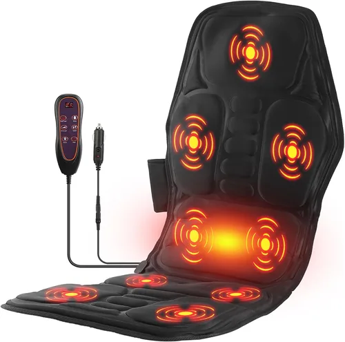 Miniatura 10 de TeqHome Tapete de Masaje de Cuerpo Completo con Calor y Almohada de Masaje Shiatsu Movible para Cuello y Espalda, Almohadilla de Masaje con Almohada