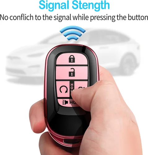 Miniatura 5 de Funda para llavero Honda con llavero TPU suave de protección de 360 grados para Accord Civic HR-V CR-V Pilot Passport Sport SI EX EX-L Touring 2022