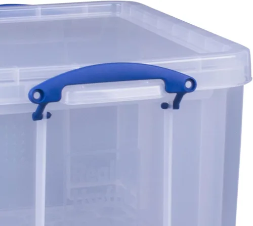 Miniatura 7 de Really Useful Box - Contenedores de almacenamiento de 32 litros con tapa de cierre y asas de cierre de clip para la organización de almacenamiento