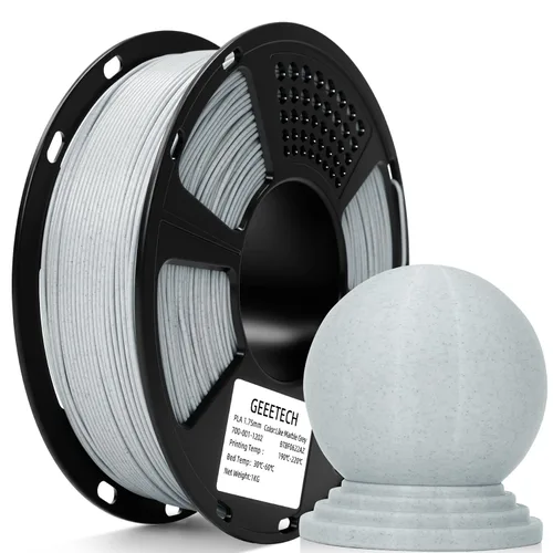 Miniatura 49 de GEEETECH Filamento PLA de color dorado sedoso de 0.069 libras, filamento de seda brillante para impresora 3D, carrete de 2.2 libras, precisión