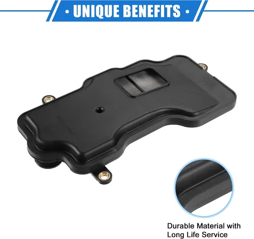 Miniatura 4 de Filtro de transmisión automática compatible con Subaru Forester 2.5L 2009-2013, filtro de transmisión de motor negro de plástico duradero