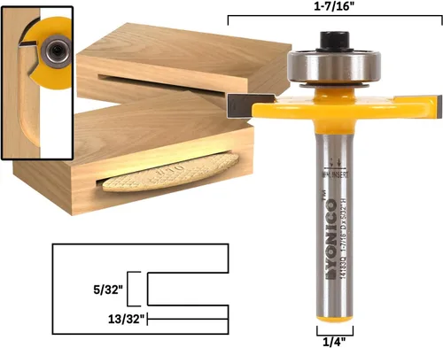 Miniatura 2 de YONICO Ranura para juntas de cortador de galletas Ranura # 10 1/4-Inch Shank 14183q