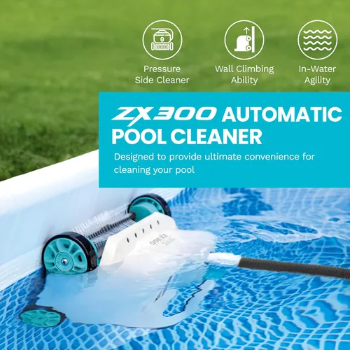 Miniatura 2 de INTEX 28007E ZX50 Aspiradora Automática de Piscina por Succión Sobre la Superficie: Para Piscinas Más Pequeñas – Limpia el Suelo de la Piscina