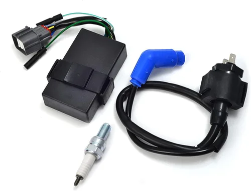 Miniatura 2 de MOTO1988 Bobina de encendido y caja de encendido CDI bujía compatible con Honda 350 TRX Rancher 350 TRX350 FE/FM/TE/TM 2x4 4x4 2000-2005 OEM