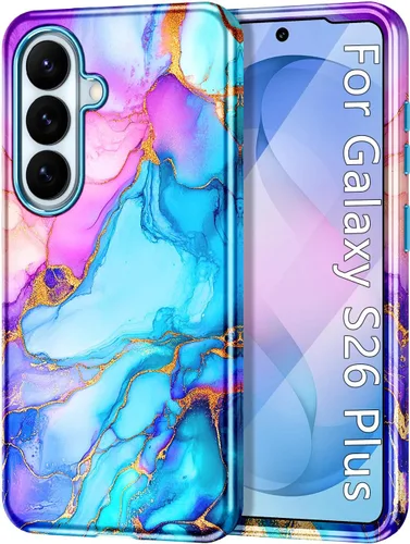 Miniatura 49 de Btscase para Samsung Galaxy S25, [Probado contra caídas de grado militar] Funda protectora de diseño de patrón de mármol, resistente, delgada