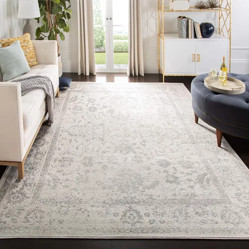 Miniatura 8 de Safavieh colección Adirondack - Alfombra de pasillo, 2 pies 1 pulg x 6 pies, gris y negro, diseño oriental desgastado, no desprende pelusa, fácil