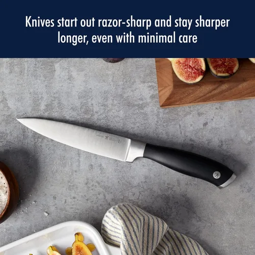 Miniatura 4 de HENCKELS Forged Elite Razor-Sharp - Juego de cuchillos de cocina de 3 piezas, cuchillo de chef, cuchillo de pelar, cuchillo de pan, ingeniería