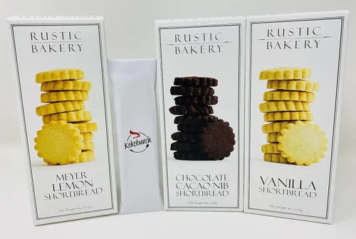 Galletas de mantequilla Pan Meyer Lemons | Vainilla | Chocolate Cacao Nib 4oz 3Pack