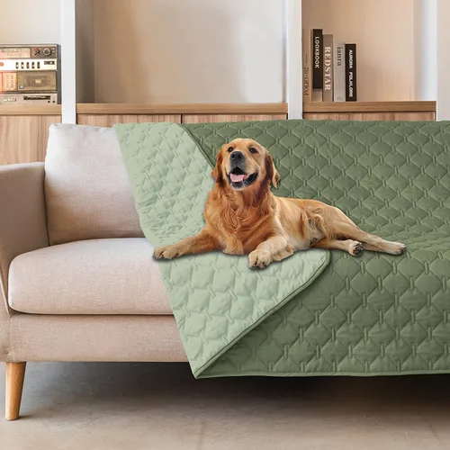 Miniatura 17 de gogobunny Manta 100% Impermeable de Doble Cara para Perros, Cubierta Suave para Cama de Mascotas, Reversible, Protege Muebles, Sillón, Sofá, Coche