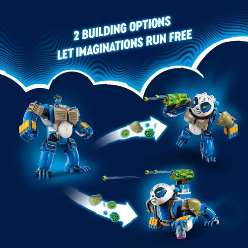 Miniatura 3 de LEGO DREAMZzz Logan El Panda Poderoso, juguete de animal con 2 minifiguras incluidas, juego de animales reconstruible, regalo creativo para niños a