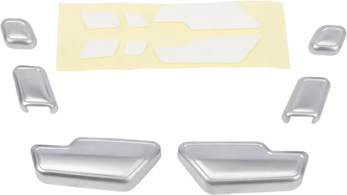 Miniatura 6 de Compatible con Mercedes Benz, Accesorios de Cubierta de Botón de Ajuste de Asiento de Puerta, Calcomanías de Botones de Ajuste de Asiento para Clase