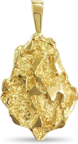 Miniatura 3 de TEX Colgante de pepita de oro amarillo de 14 k, 1.732x1.063 in