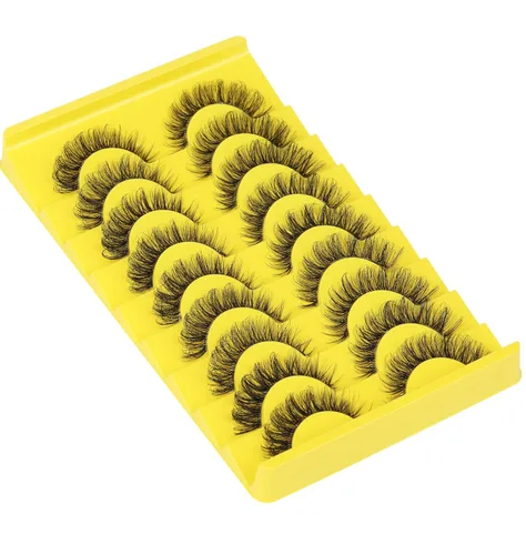 Miniatura 9 de Pestañas Postizas Rusas de Tira Pestañas Curvatura D Aspecto Natural Finas Pestañas de Visón Sintético Como Extensión de Pestañas Esponjosas