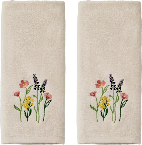 Miniatura 13 de SKL Home Bee Kind - Juego de 2 toallas de mano bordadas 100% algodón, decorativas para baño, cocina, bar y regalo, lavanda