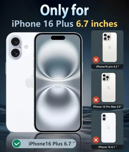 Miniatura 15 de FNTCASE Funda para iPhone 13 Pro-Max: Fundas magnéticas transparentes compatibles con Magsafe Slim anti amarillamiento protección contra caídas
